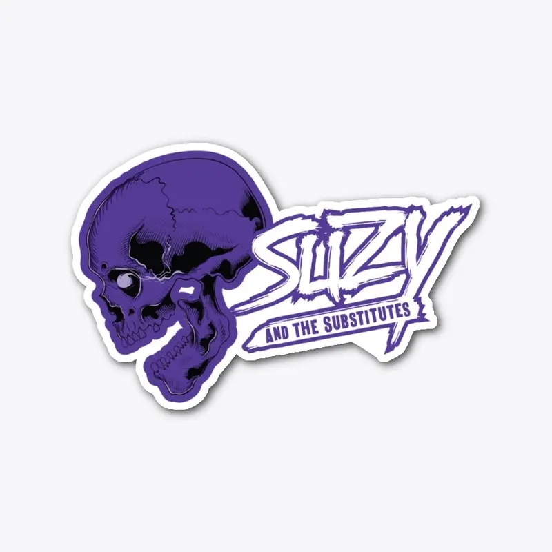 Purple Skull Sticker